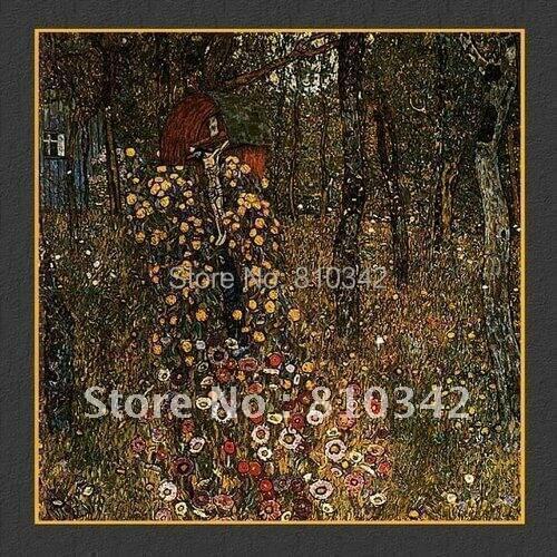 Free shipping modern art reproduction oil painting of Klimt paintings for dorm
