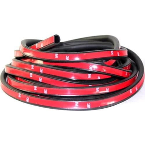 CHIZIYO 2 Meter Big Small D P Type Adhesive Rubber Sound Weatherstrip Edge Trim Noise