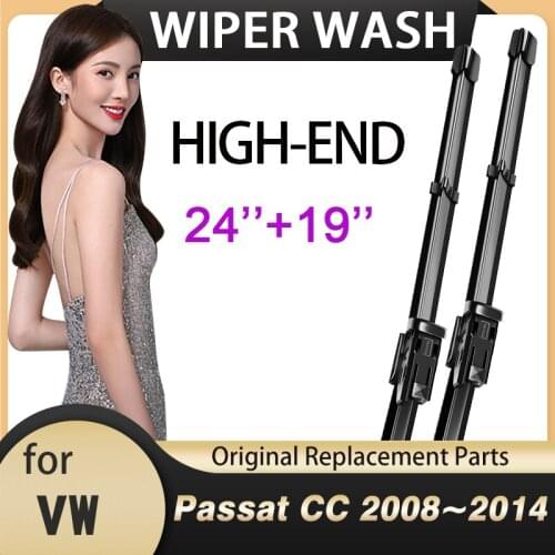 For Volkswagen VW Passat CC 2009 2010 2011 2012 2013 2014 Car Wiper Blade Windscreen Windshield Wipers Car Goods Stickers