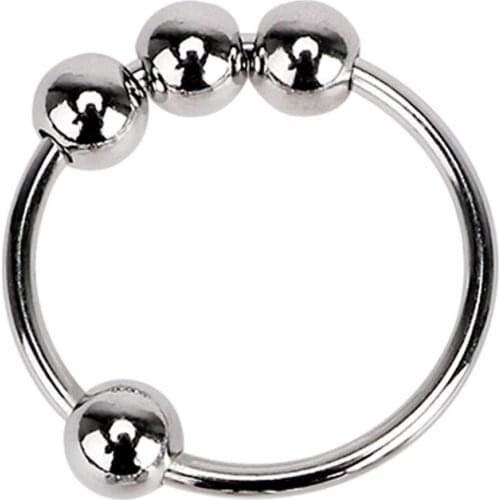 IKOKY Stainless Steel Penis Ring Male Chastity Device Penis Sleeve Sex toys for Men Adult Products Cock Ring Delay Ejaculation