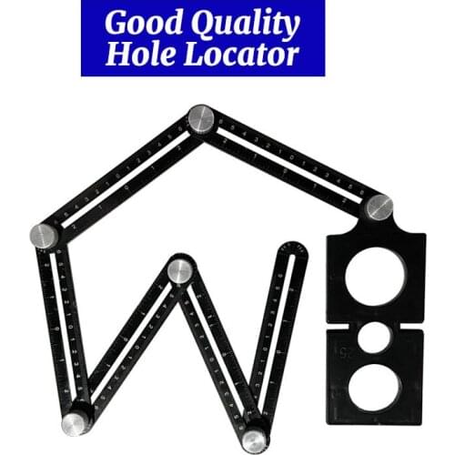 Six-fold Ruler Tile Hole Positioning Universal Hole Opener with Positioning Function Perforated Tile Folding Ruler