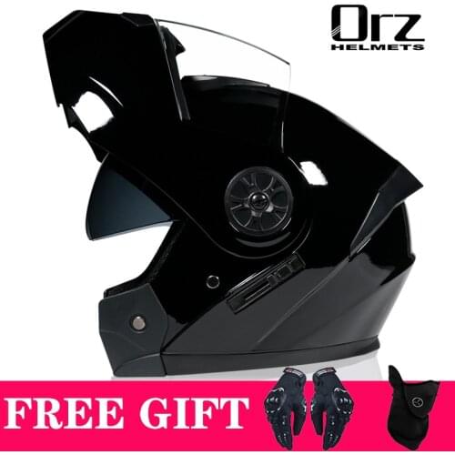 2021 Full Face Motorcycle Helmet Racing Motorbike Helmet Double Sun Visor Women Man Flip Up Casco Moto Helmet Capacete Motocross