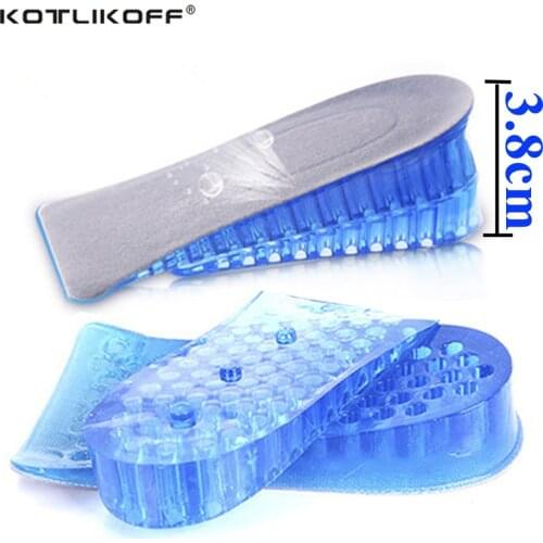 Invisible Height Increased Insoles For Shoes Massaging Silicone Soft and elastic Half Foot Pad Shoe Lift Feet For Height Insoles