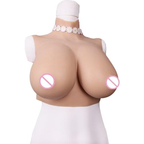 VISIQI Half body C D Cup Crossdresser Props Fake Boobs Realistic Artificial Silicone Breast Form For Lady and boy