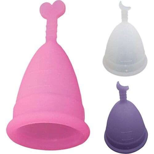 New Medical Grade Silicone Menstrual Cup women Lady menstrual period cup Coppetta Mestruale Coupe feminine hygiene menstrual cup