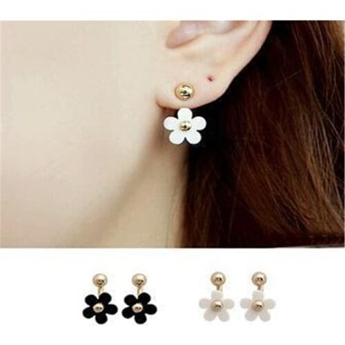 New Fashion Hot Selling Cute Flower Stud Earrings Brincos Earring For Women Jewelry Gift Wholesale Five-Petal Flower Hanging Ear