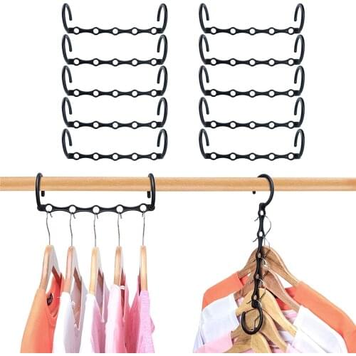 Plastic Hanging Chain Space Saving Clothes Hangers Cloth Closet Comfort Hanger Supplies
