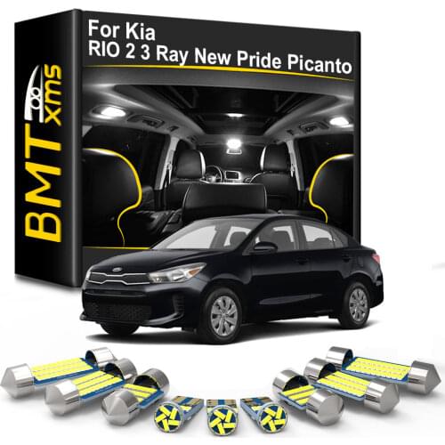 BMTxms For KIA New Pride Picanto Morning GT Ray RIO 2 3 1999-2015 2016 2017 2018 2019 2020 Vehicle LED Interior Light Canbus