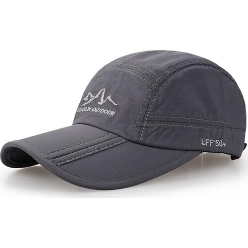 Folding quick drying hat spring and autumn baseball hat mens summer cap sports hat Sun Hat Womens Mesh Hat sun hat