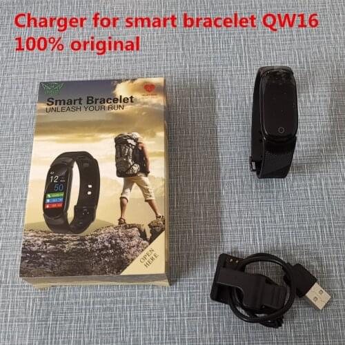 Smart accessories 100% original charger for smart bracelet QW16 smart band two contact pins USB connection power supply