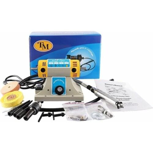 350W TM-2 Jewelry Rock Polishing Buffer Machine Bench Lathe Polisher