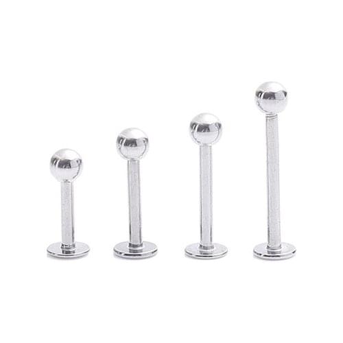 Stainless Steel Labret with Ball Body Piercing Jewelry