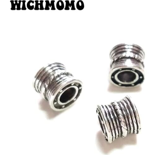 2019 New 10pieces 9MM Fashion Cute Round Zinc Alloy Metal Beads for DIY Bracelet Necklace Jewelry Accessories