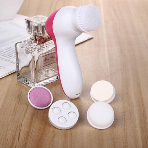 5 In 1 Body Face Skin Care Cleaning Wash Brush SPA Facial Electric Wash Face Machine Deep Cleaning Massage Brush