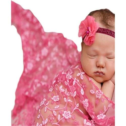 Baby Boy Girls Cheesecloth Wrap Photography Photo Props Stretch Knit lace Wraps Mohair Newborn Infants Studio Accessories Mat
