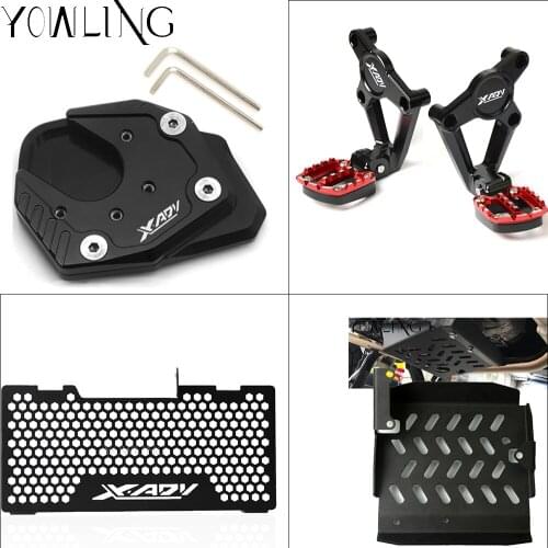 For Honda X-ADV XADV 750 2017 2018 M8 Black stand screws Radiator Guard Radiator Cover Foot Pegs Footrest Brake Clutch Levers