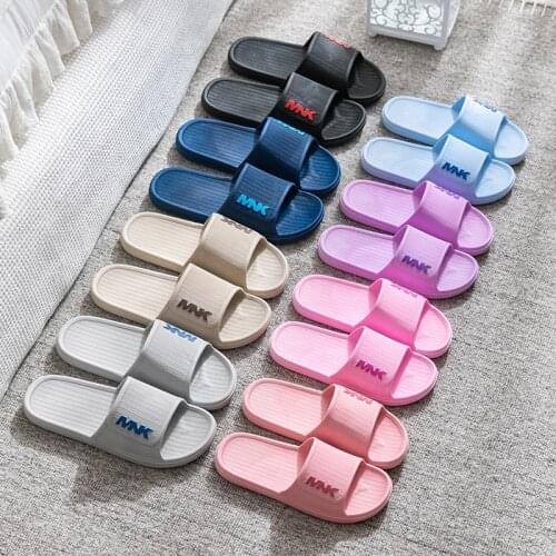 Couple Indoor Slippers Women Soft Shoes Men Non-Slip Bathroom Lightweight Simple Multi-Color Optional Wear-Resistant Odorless