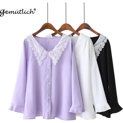 Женские шифоновые рубашки Gemutlich China At AliExpress