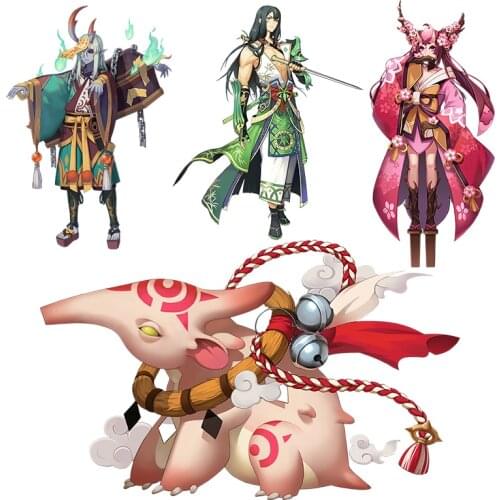 Three Ratels CYX7 hot game ONMYOUJI Anime wall Sticker for gabinete gamer Laptop Mobile Phone Auto Cover Decoration Decal