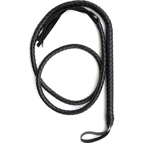 PU Leather 190cm Queen Long Whip 3 Color for Selection Handmade Waving Bull Whip Fetish Fantasty Adult Games Sex Toys For Party