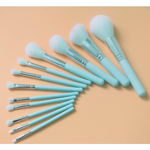 10PCS/11PCS/12PCS Makeup Brush Beauty Tools Eye Shadow Eyebrow Foundation Brush Blush Mascara Brushes Cosmetic Tools Kits TSLM1