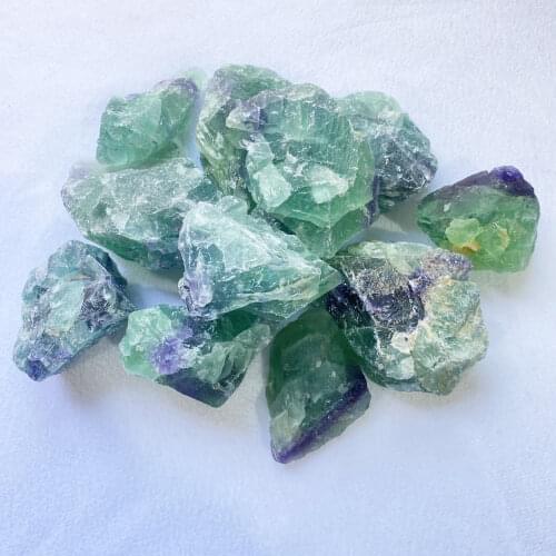 Natural Crystal Colored Fluorite Quartz Raw Crystals Irregularly Shaped Healing Stone Materials Aquarium Home Decor Gift ZLF