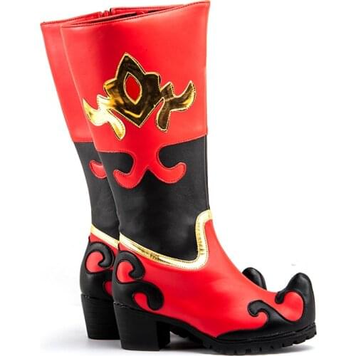 New Tibetan Performance Dance Boots Ethnic Minority Dance Shoes Male/Female High Heel Style Stage Boots Latin Salsa Dance Shoes