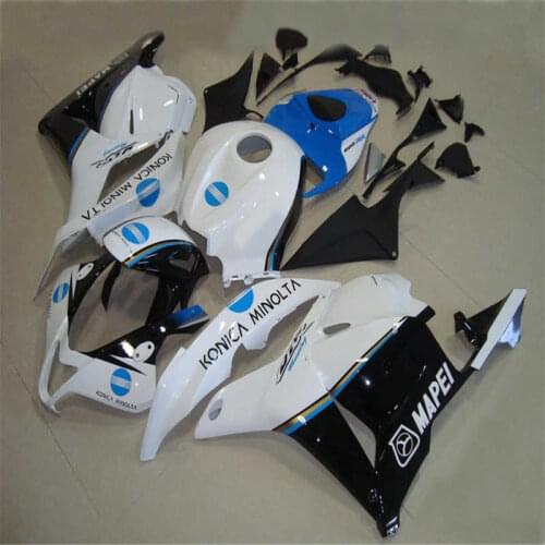 Dor-For CBR600RR F5 09-12 CBR 600 600RR 2009 2010 2011 2011 2012 Motorcycle Fairing Injection molding white blue