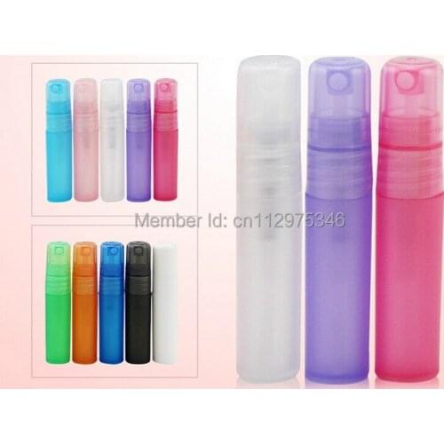Wholesale 5ML Matte Plastics Refillable empty perfume bottle travel perfume atomizers makeup spray Liquid Sample bottle PB45