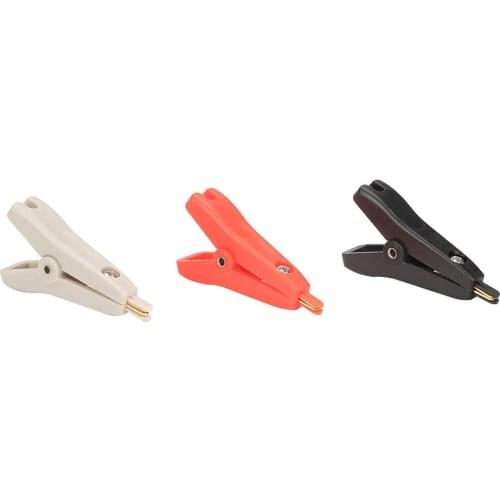 P2005 3Pcs/Lot Copper Gold Plated Clip Kelvin Test Clip 10A Gold Plating Stable Performance Test Clip