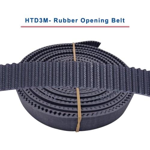 High Quality 1 meter HTD3M-Opening Timing Belt Rubber Material Belt Width 10/15 mm Synchronous Belt Teeth Pitch 3 mm