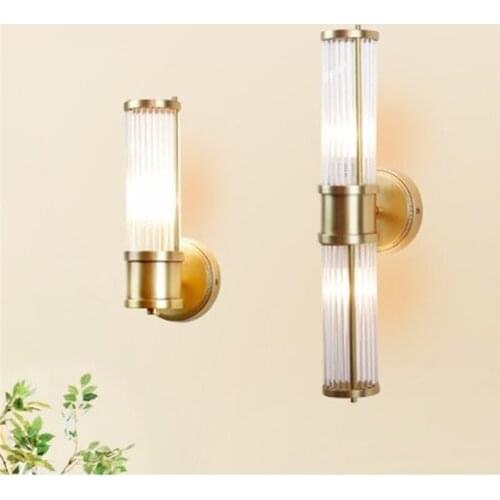 Modern Lustre Crystal Wall Lamp Bronze/Silvery Bedroom Led Wall Lights Fixtures Living Room Wall Light Corridor Wall Sconce