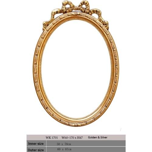 Modern Ready-made oval mirror frame for bathroom decoration