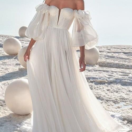 Bridal Sleeves Tulle White Long Sleeves Wedding Puff Sleeves Detachable Bridal Bicep Handmade For Elegant Wedding Boleros 2021