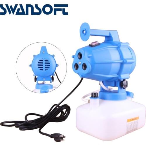 SWANSOFT Electric Nebulizer ULV Fogger Portable Ultra-Low Volume Atomizer Sprayer Fine Mist Blower Pesticide Nebulizer 5L