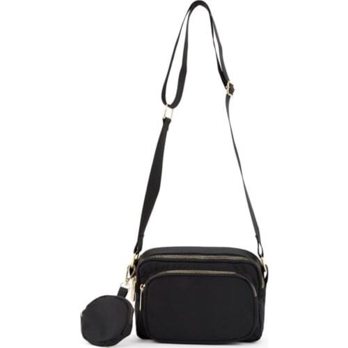 Womens Column Pendant Stand Cross Bag, waterproof, zippered compartment, coin purse 2021 womens sexy trend fashion