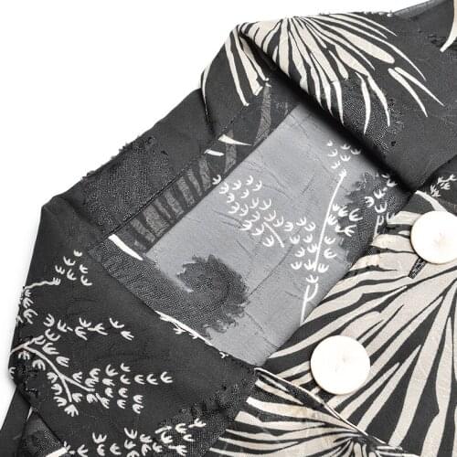 Vintage Retro Sleeve Double Breasted Design Runway Print Boho Elegant Dress Woman 2020 Spring Autumn Long Dresses Female