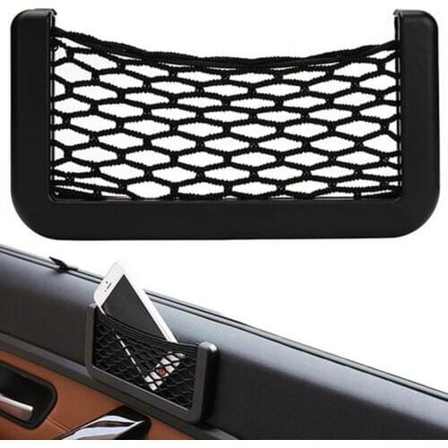 1x Auto Phone Holder Pocket Organizer Mesh Net Bag For Mercedes Benz W202 W220 W204 W203 W210 W124 W211 W222 X204 AMG CLK