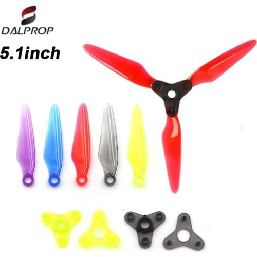 2Pairs NEW DALPROP Fold 5.1 inch 5.1x4.75 Foldable 3-Blade FPV Propeller with Free collocation of hub For RC Drone FPV Racing