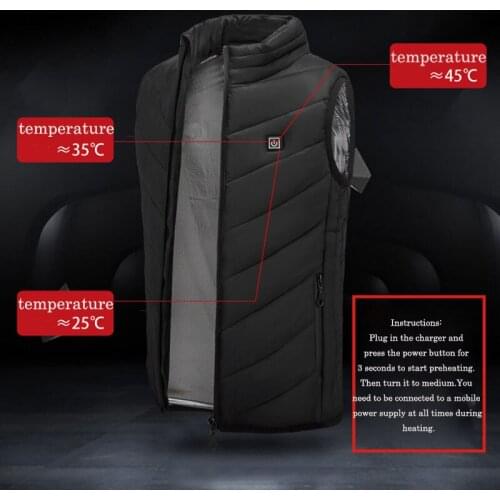 2020 Winter Warm Childrens USB Charging Electirc Heated Vest Thermal Adjustable Temperature Smart Camping Hwating Vest Coat