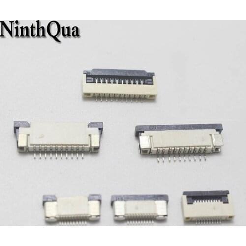 5pcs 0.5MM / 1.0mm 10P Clamshell Drawer Up Down FPC Connector socket for 10Pin Type A B FFC Cable