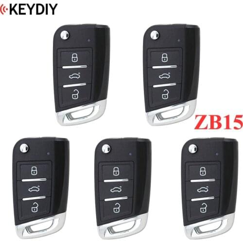 5PCS/LOT,KEYDIY Universal Smart Key ZB15 for KD-X2 Car Key Remote Replacement Fit More than 2000 Models