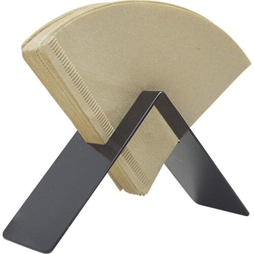 Free shipping Stainless Steel Coffee Filter Holder - V60 Coffee Filter Paper Container Stand Storage Rack