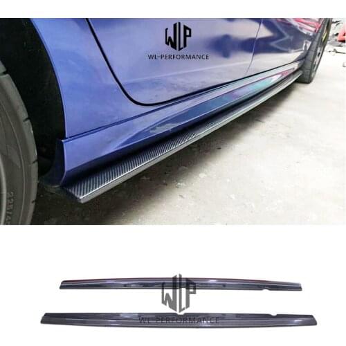 VW Golf 6 High Quality Carbon Fiber Side Skirts Car Styling For Volkswagen Golf 6 R20 Car Body Kit 2010-2013