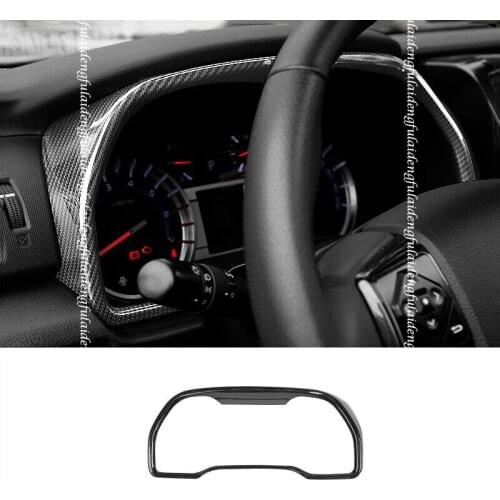 For Toyota 4Runner 2010-2019 Carbon Fiber ABS Car Interior Front Dashboard Cover Trim Car Accessories
