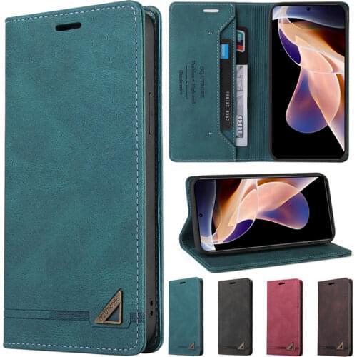 Skin Feel Anti-theft Brush Wallet Case For Xiaomi Redmi Note 10/10S/10T/10 Pro Max/9/9T/9 Pro/8/7 Pro 8 8A 9 9A 9C 9T Poco F3/X3