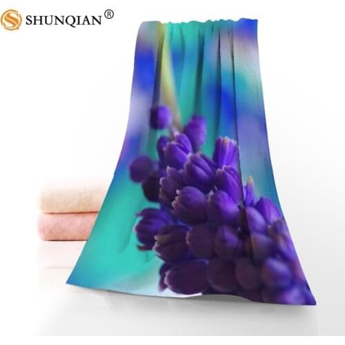 Customize All Flowers And Hyacinth 35x75cm Daily Exercise Fitness Fast Dry Face Microfiber Towel
