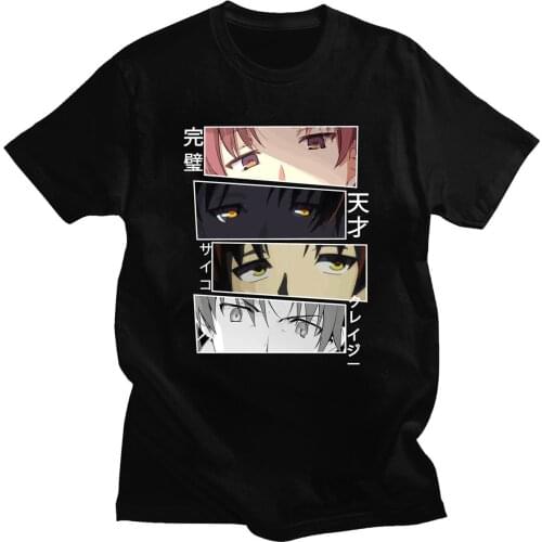Short Sleeve Oversized Male Tshirts Classroom of The Elite Kiyotaka Ayanokoji Suzune Horikita Anime T-shirt Men Fashion Clothing