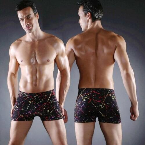 Classic Model Vintage Newest Cool Prints Elastic ties Big Large Men Plus size XXXLSexy mens Shorts Swimwear