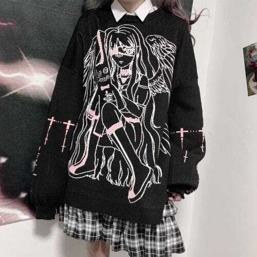 Anime Angel girl Misa Cosplay Costumes Korean version Sexy Tube Tops Sweater Uniform Outfit Anime Loose sweater suits dress hot